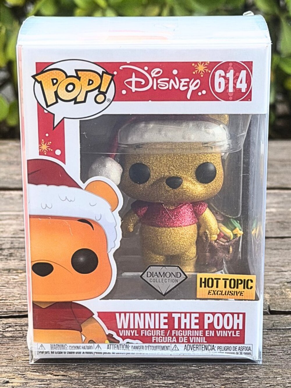 Funko Pop! Winnie The Pooh Diamond Collection Hot Topic Exclusive 614 Christmas